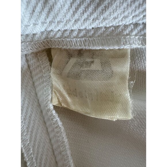 Vintage 80s TES Tennis Shorts Mens White With Blue & Black Accents - Picture 3 of 16